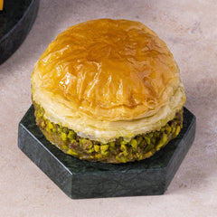 Karakoy Gulluoglu Baklava Burger with Pistachio