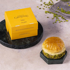 Karakoy Gulluoglu Baklava Burger with Pistachio