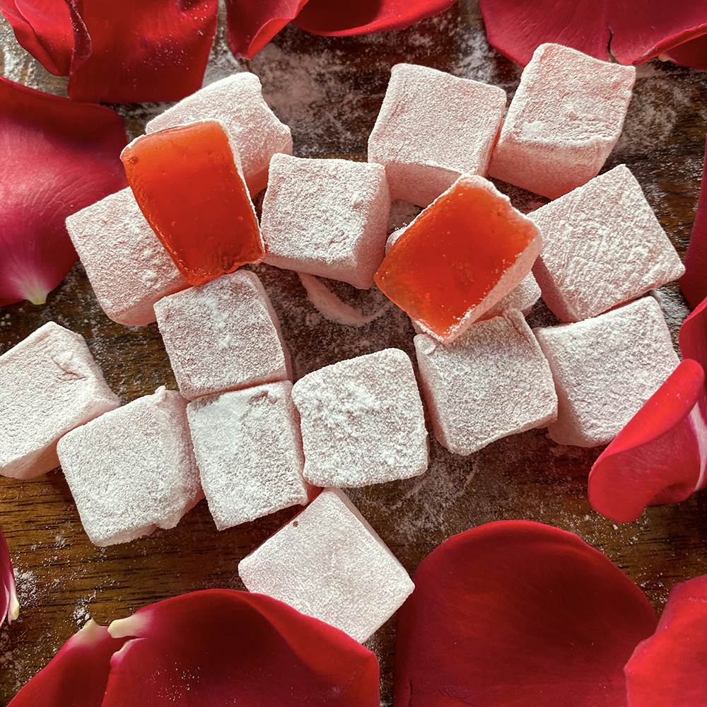 Haci Bekir Premium Turkish Delight with Rose Flavor