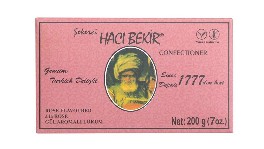 Haci Bekir Premium Turkish Delight with Rose Flavor