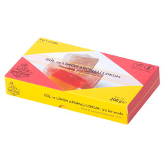 Haci Bekir Turkish Delight with Rose and Lemon Flavors 200g (7.06 oz)