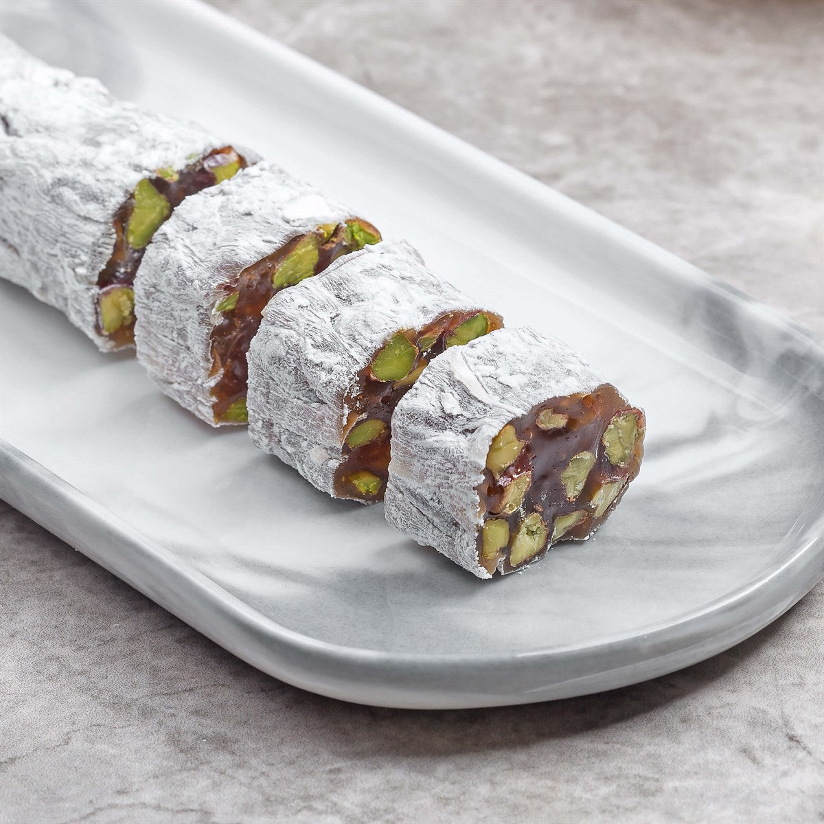 Honey Pistachio Turkish Delight With Pistachio , 35 Oz - 1 Kg